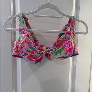 Floral Pink Bikini Top